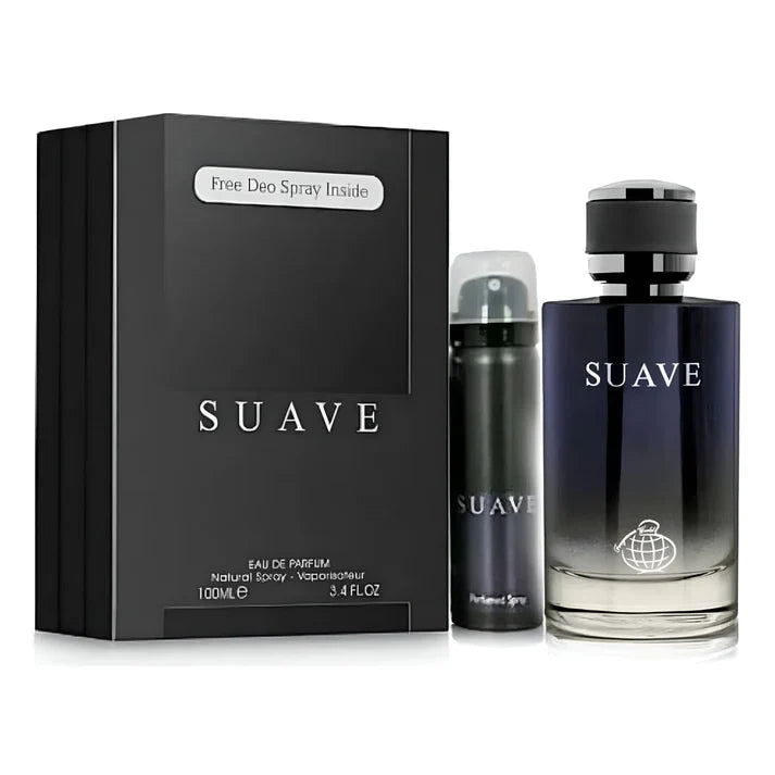 Set cadou Fragrance World Suave Eau de Parfum 100 ml + Deodorant Barbati 50 ml