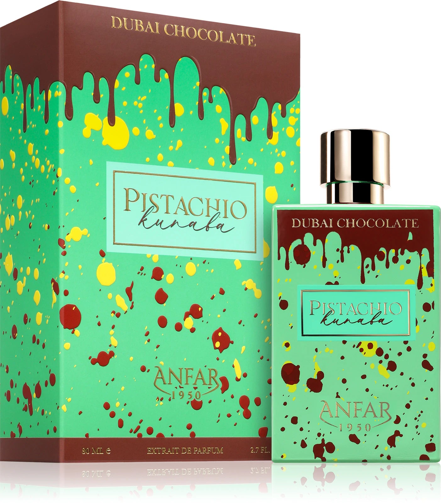 Anfar 1950 Pistachio Kunafa Dubai Chocolate Extrait de Parfum Unisex 80 ml