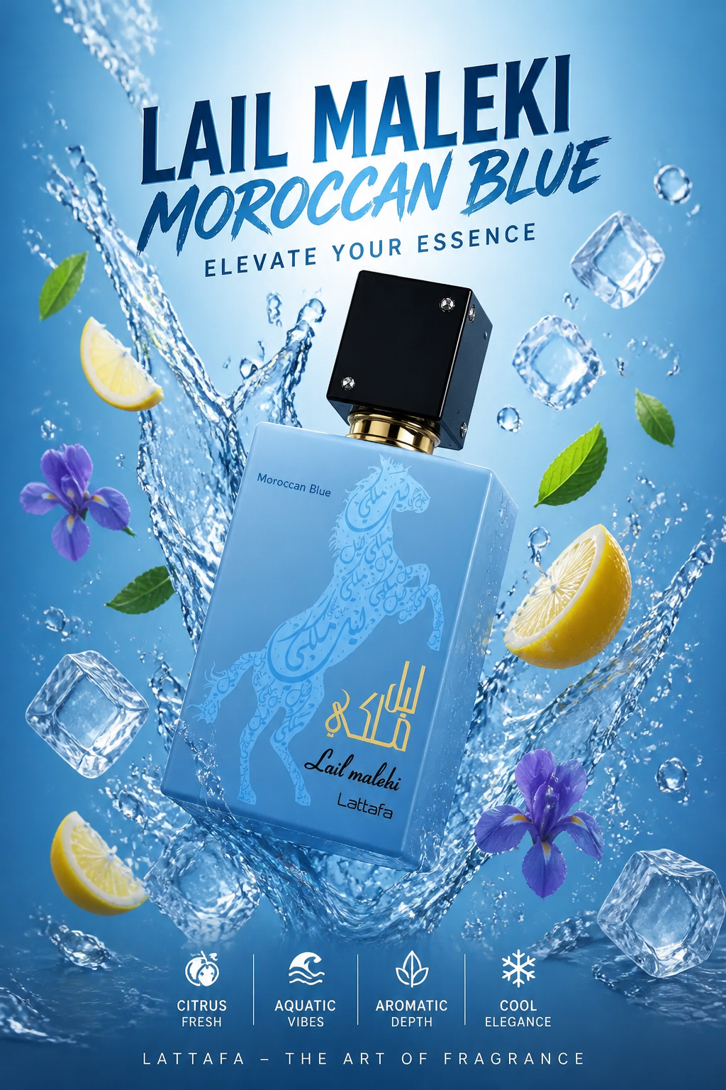 Lattafa Lail Maleki Moroccan Blue Apă de parfum 100 ml