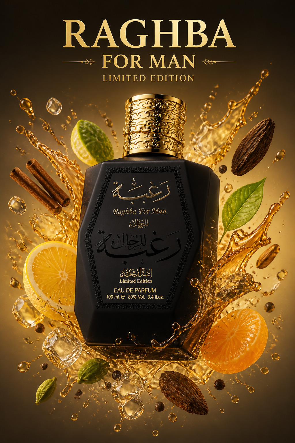 Set Lattafa Raghba For Man Apă de Parfum 100 ml + Deodorant