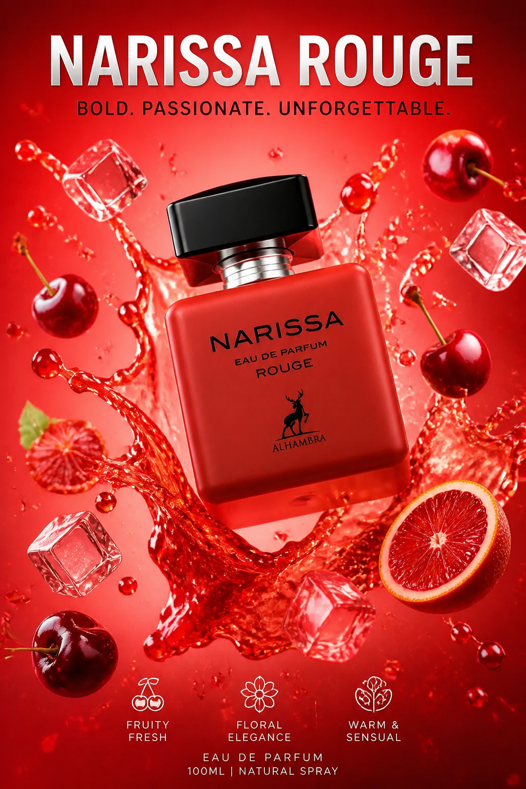 Maison Alhambra Narissa Rouge Apă de Parfum 100 ml