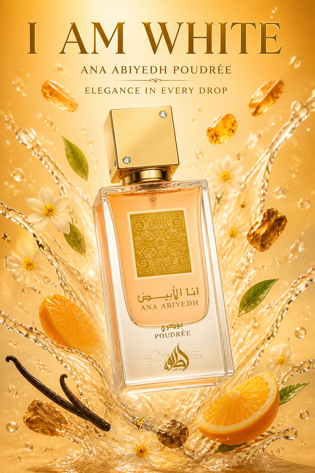 Lattafa Ana Abiyedh Poudree Eau de Parfum 60 ml