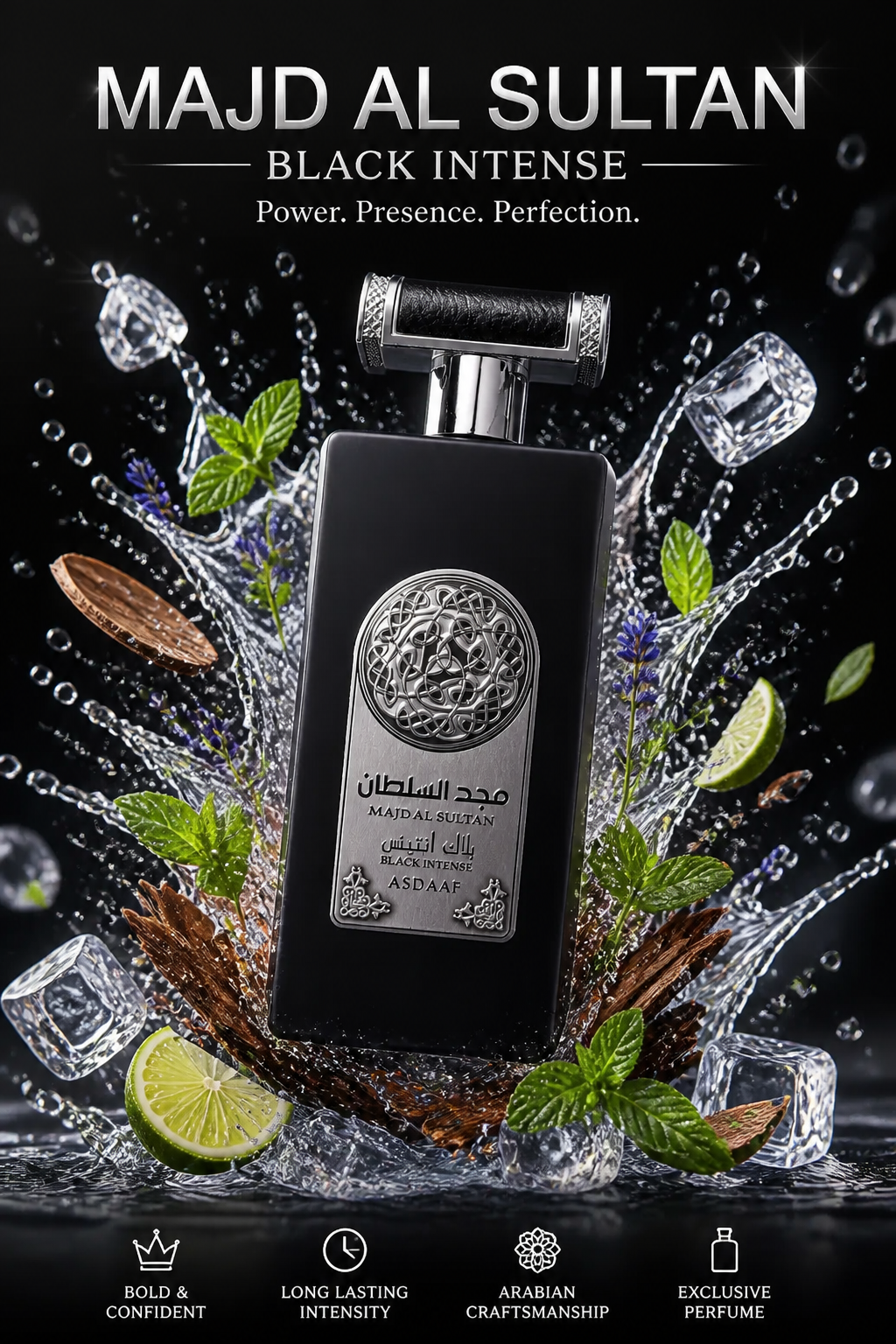 Lattafa Majd Al Sultan Black Apă de parfum 100 ml