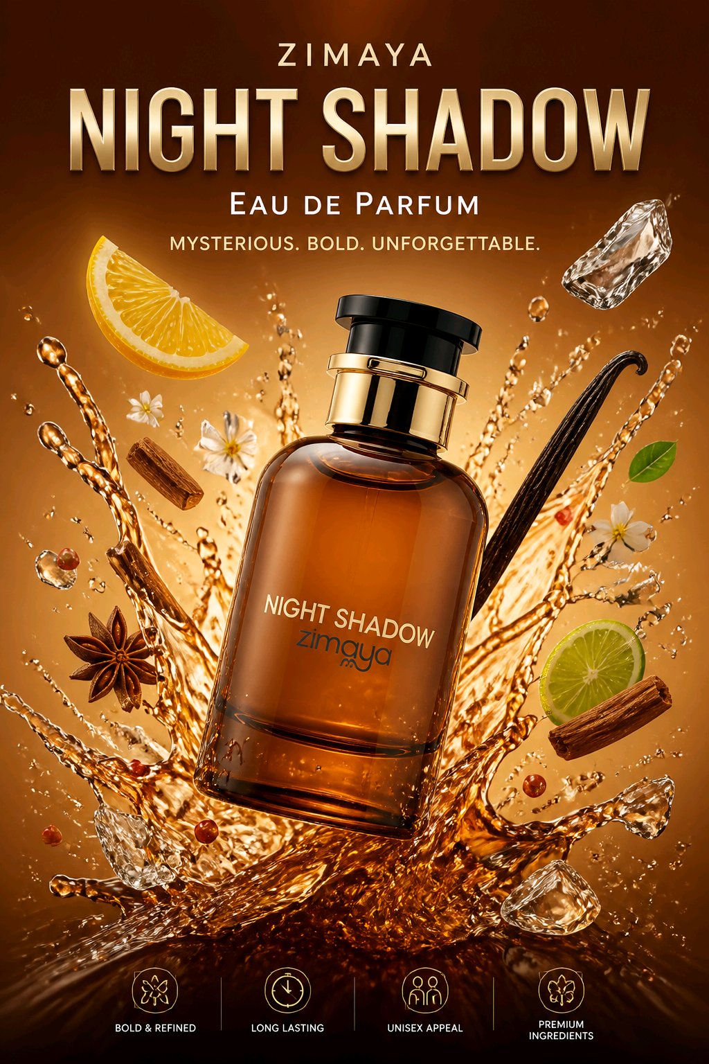 Zimaya Night Shadow Eau de Parfum Unisex 100 ml