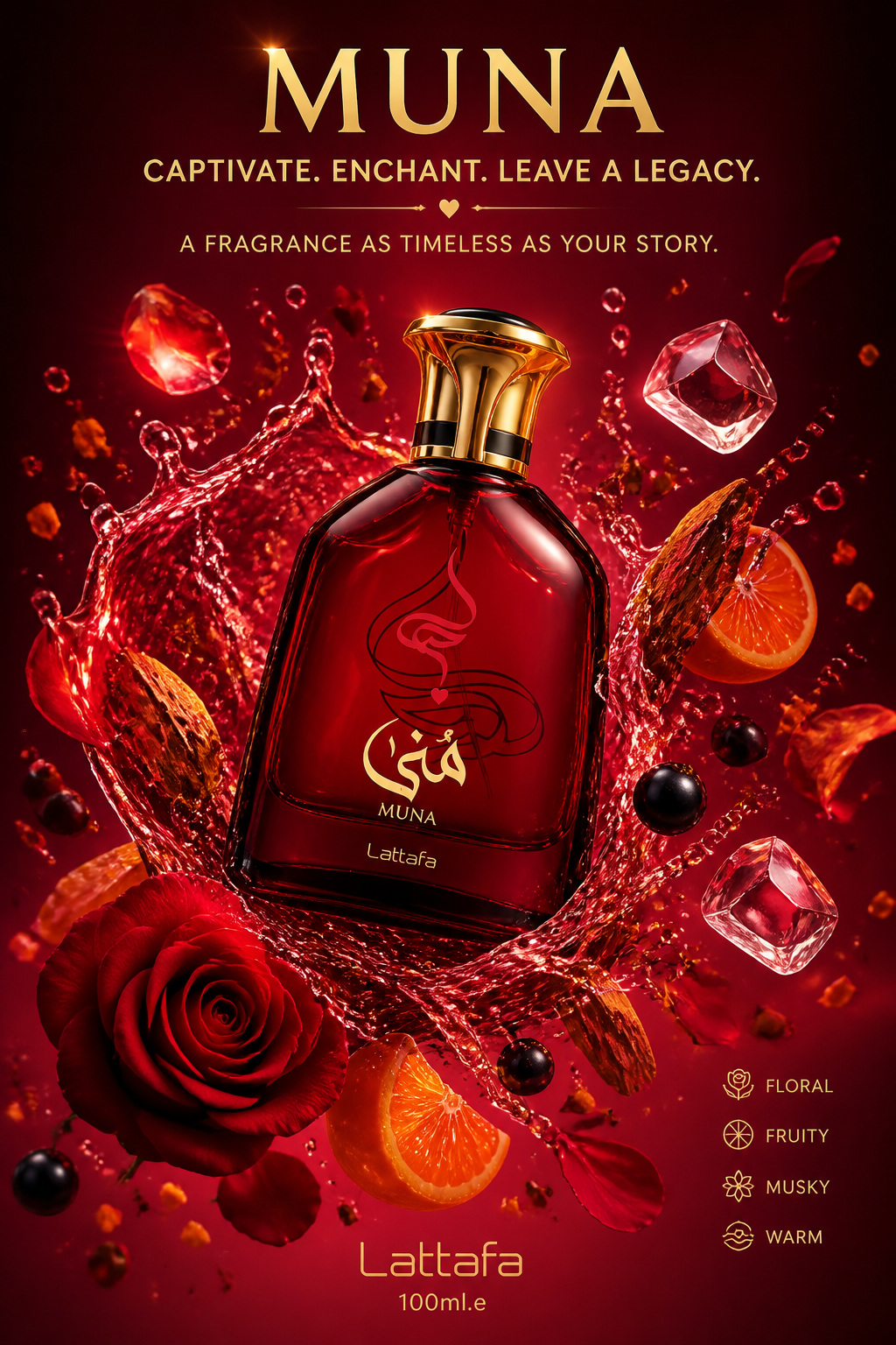 Lattafa Muna Eau de Parfum 100 ml