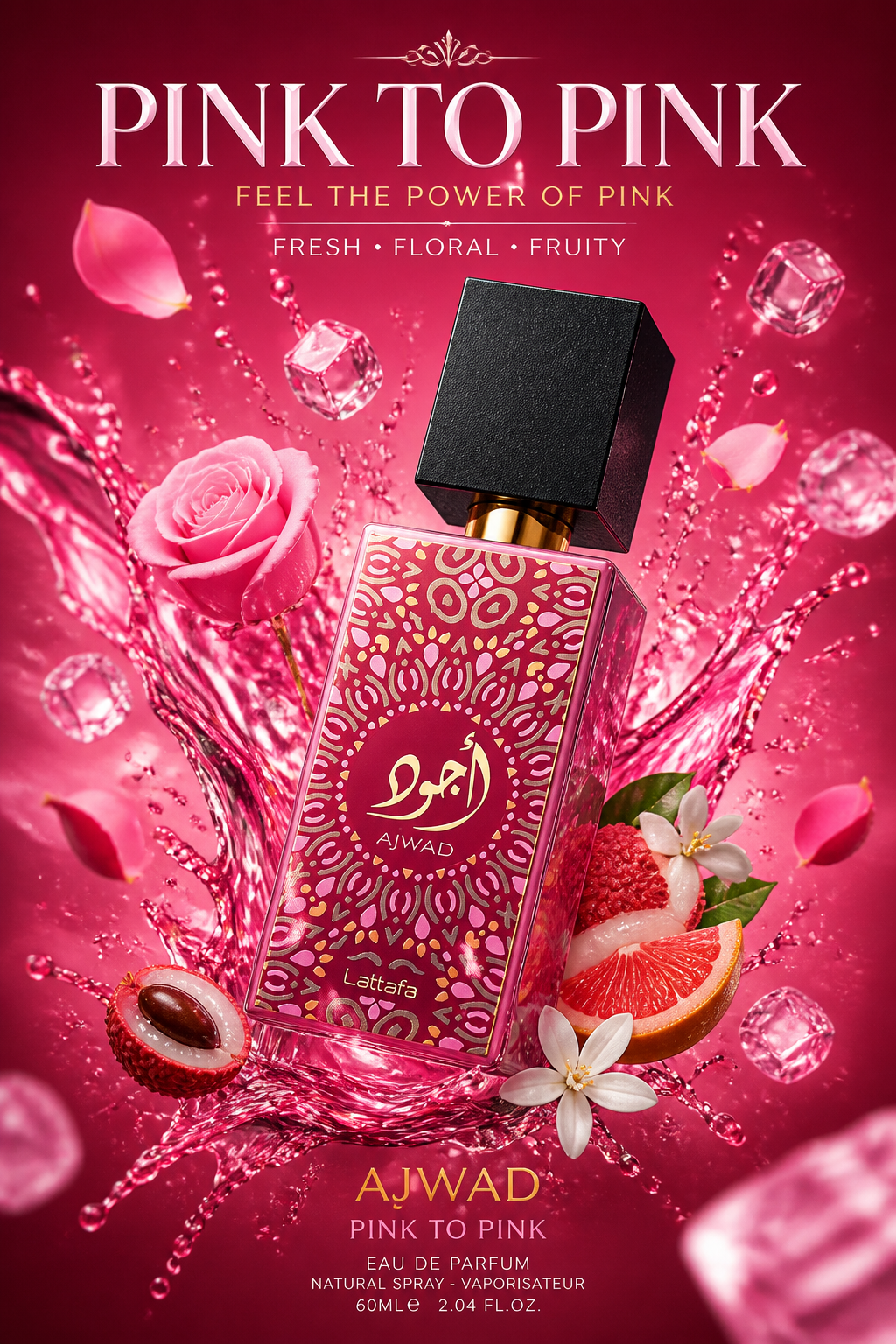 Lattafa Ajwad Pink To Pink Eau de Parfum 100 ml