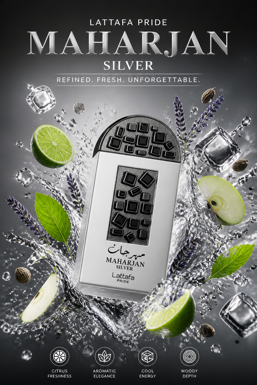 Lattafa Pride Maharjan Silver Apă de Parfum 100 ml