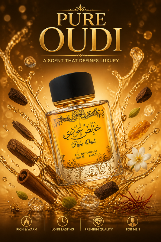Set Lattafa Pure Oudi – Apă de parfum 100 ml + Deodorant spray