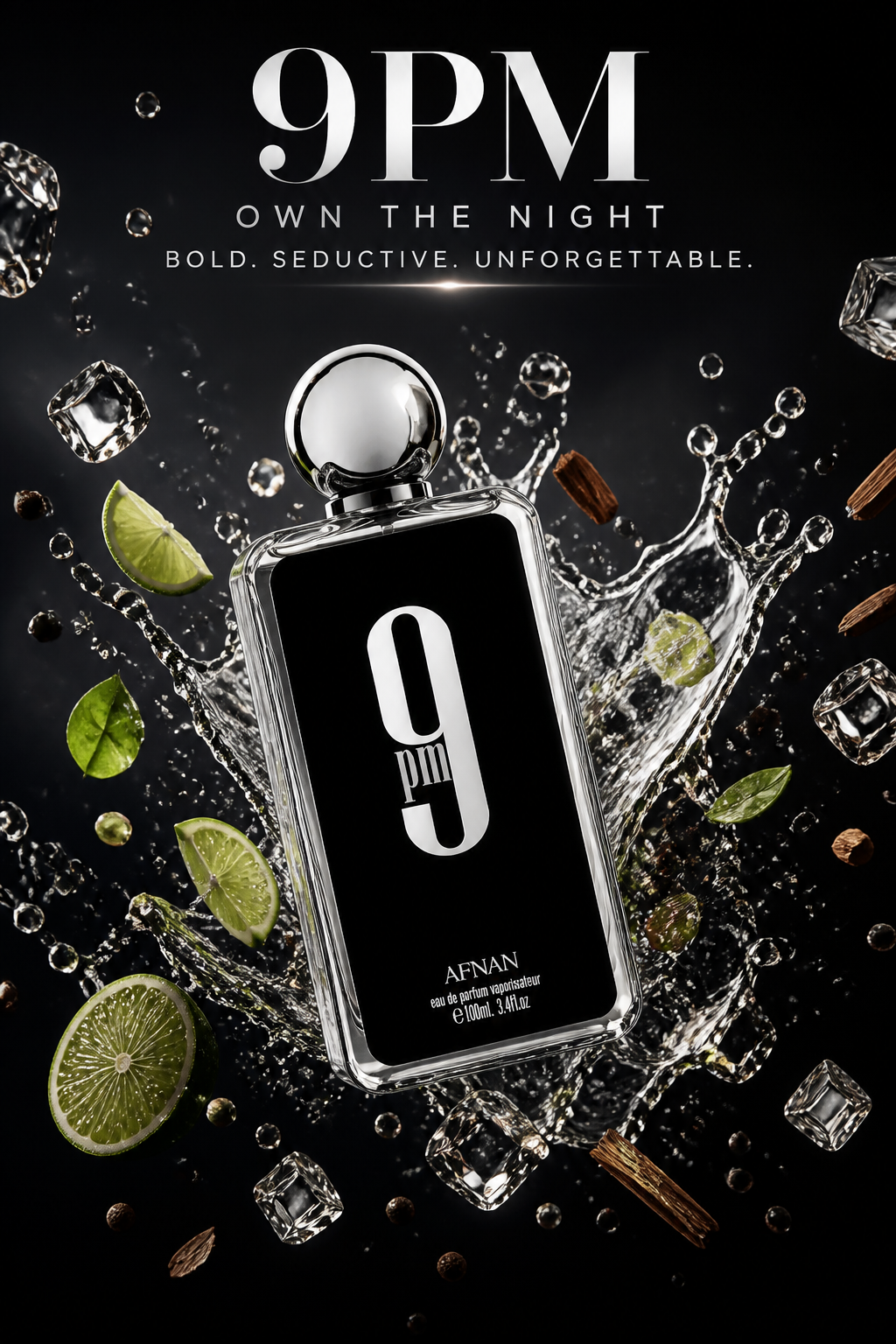 Afnan 9 PM Eau de Parfum 100 ml