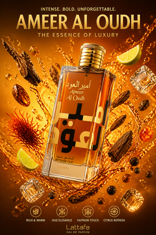 Lattafa Ameer Al Oudh Intense Oud Apă de parfum 100 ml