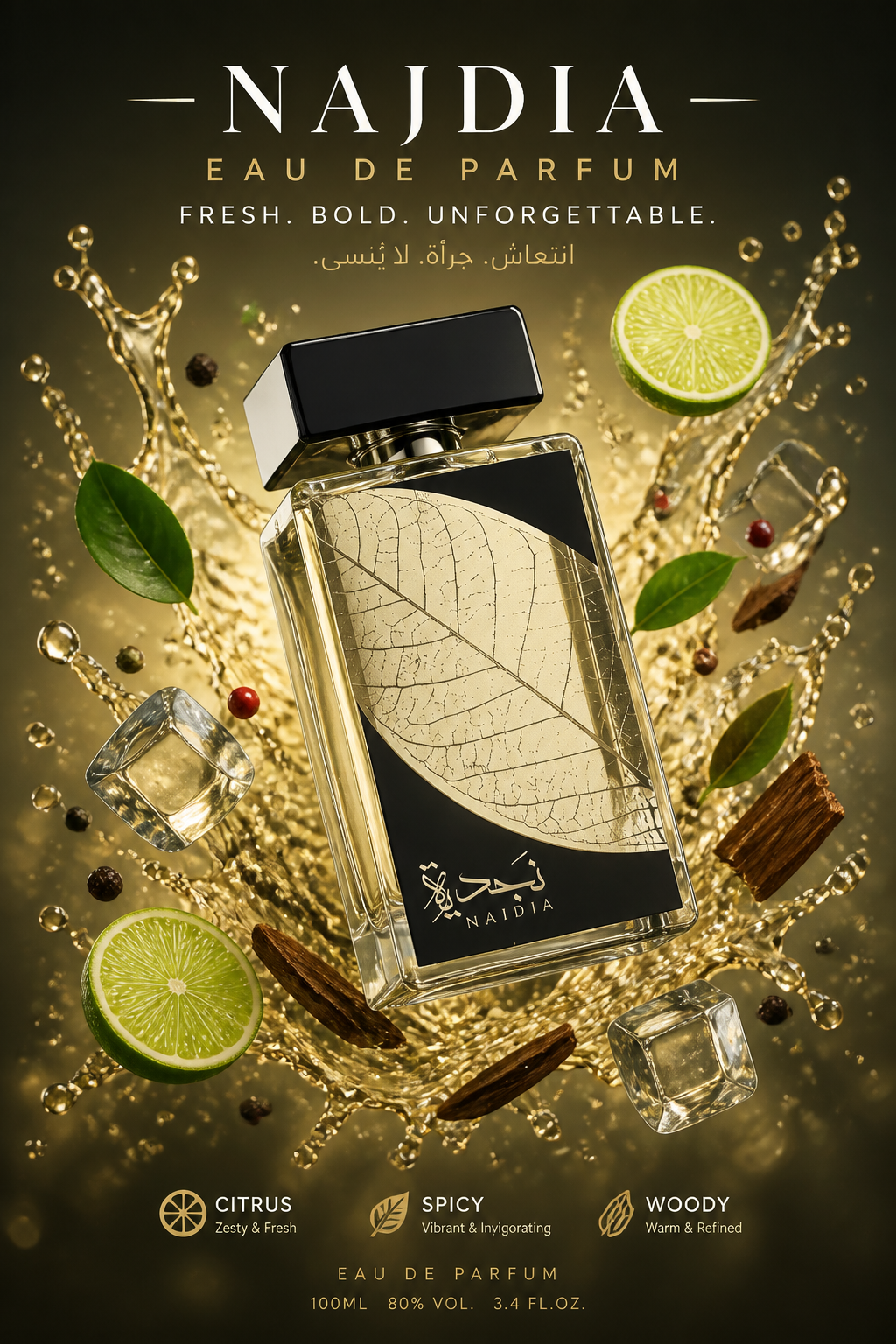 Set Lattafa Najdia Apă de Parfum 100 ml + Deodorant