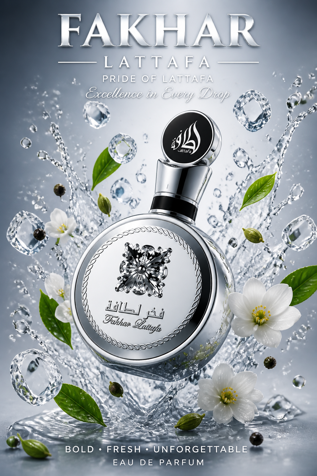 Lattafa Fakhar Platinum Eau de Parfum 100 ml
