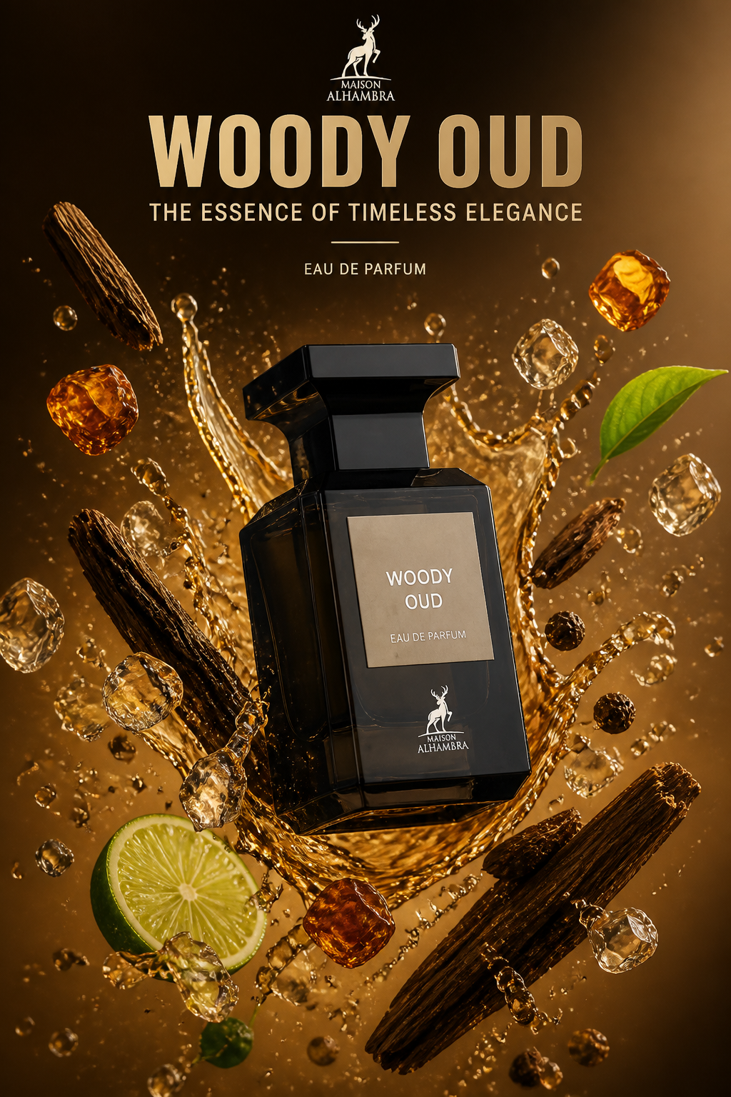 Maison Alhambra Woody Oud Apă de Parfum 80 ml
