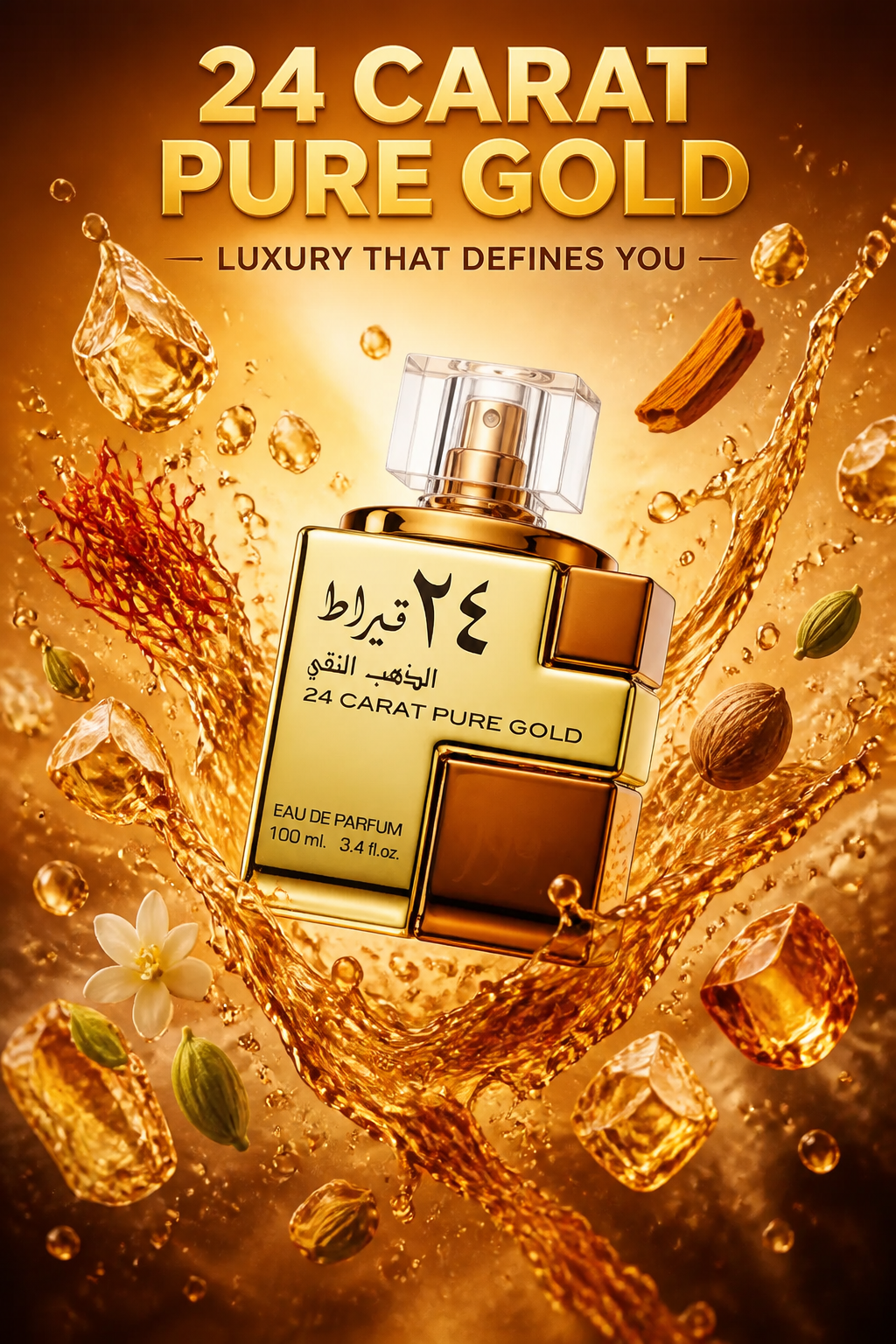 Lattafa 24 Carat Pure Gold Eau de Parfum 100 ml