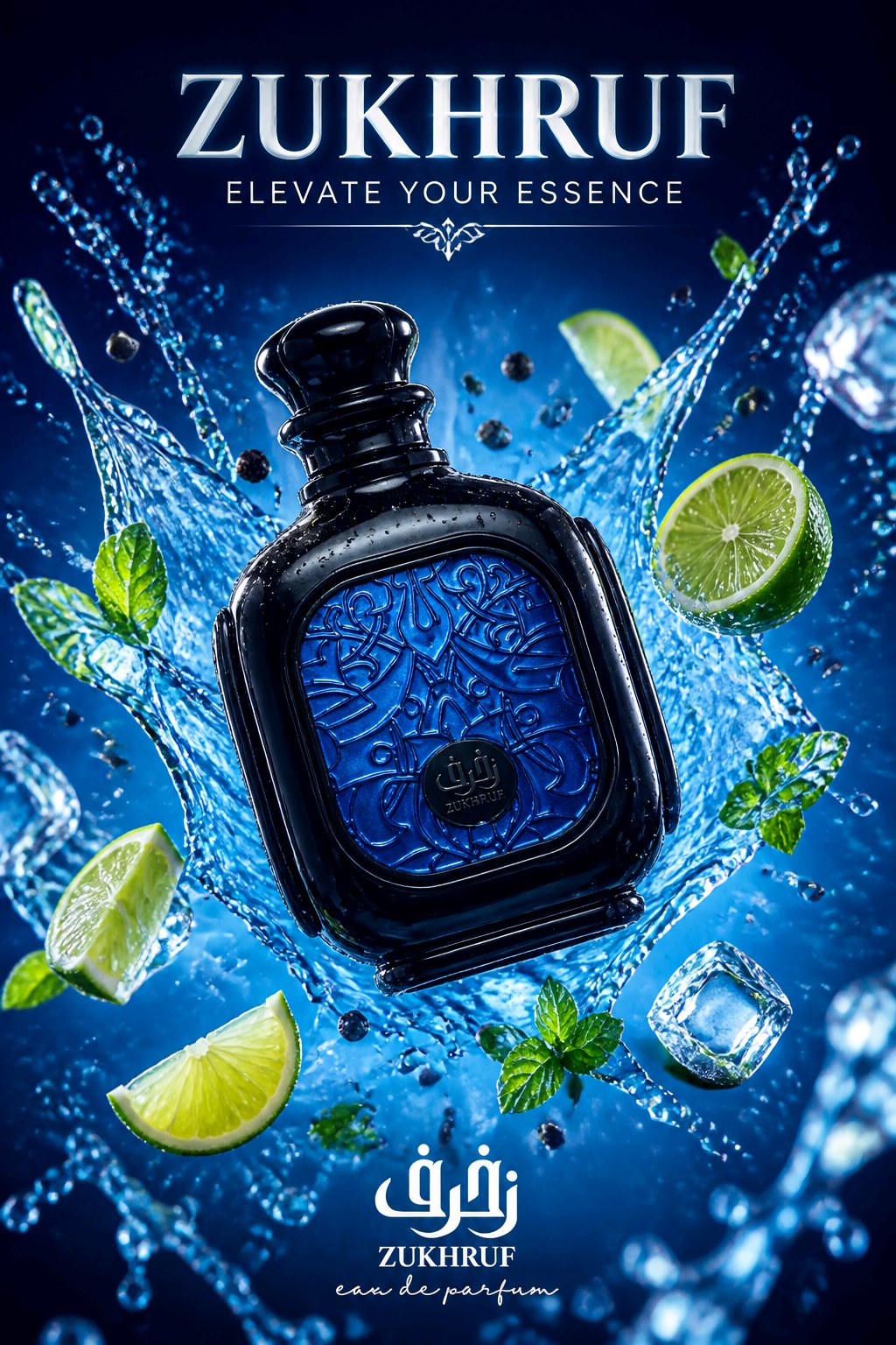 Zimaya Zukhruf Black Eau de Parfum pentru bărbați 100 ml