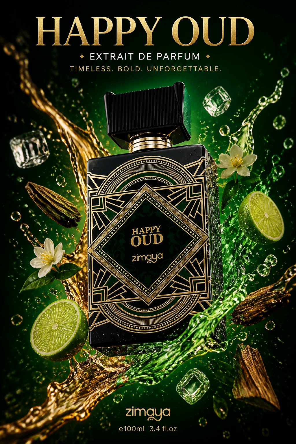Zimaya Happy Oud Extrait de Parfum Unisex 100 ml