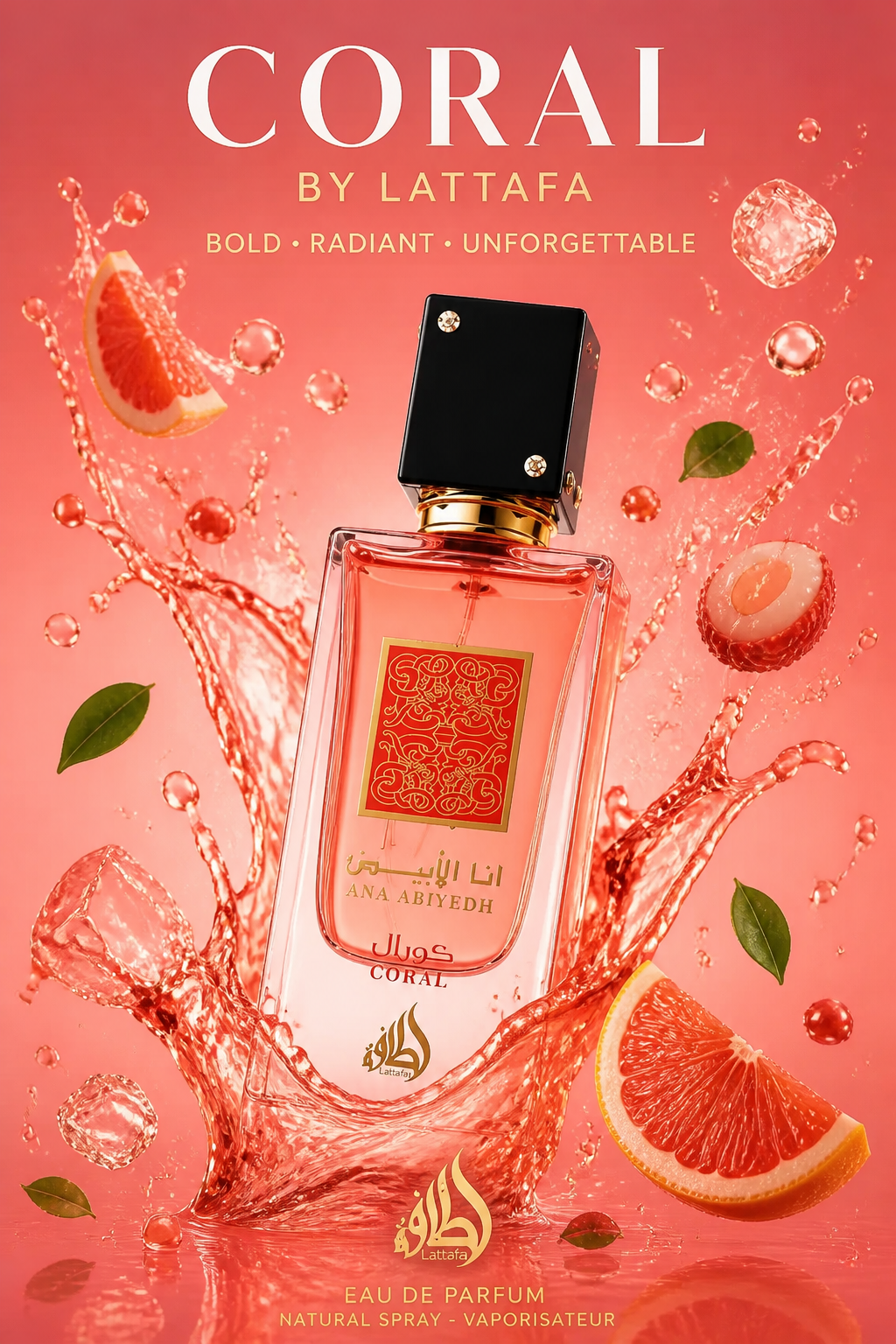 Lattafa Ana Abiyedh Coral Eau de Parfum 60 ml
