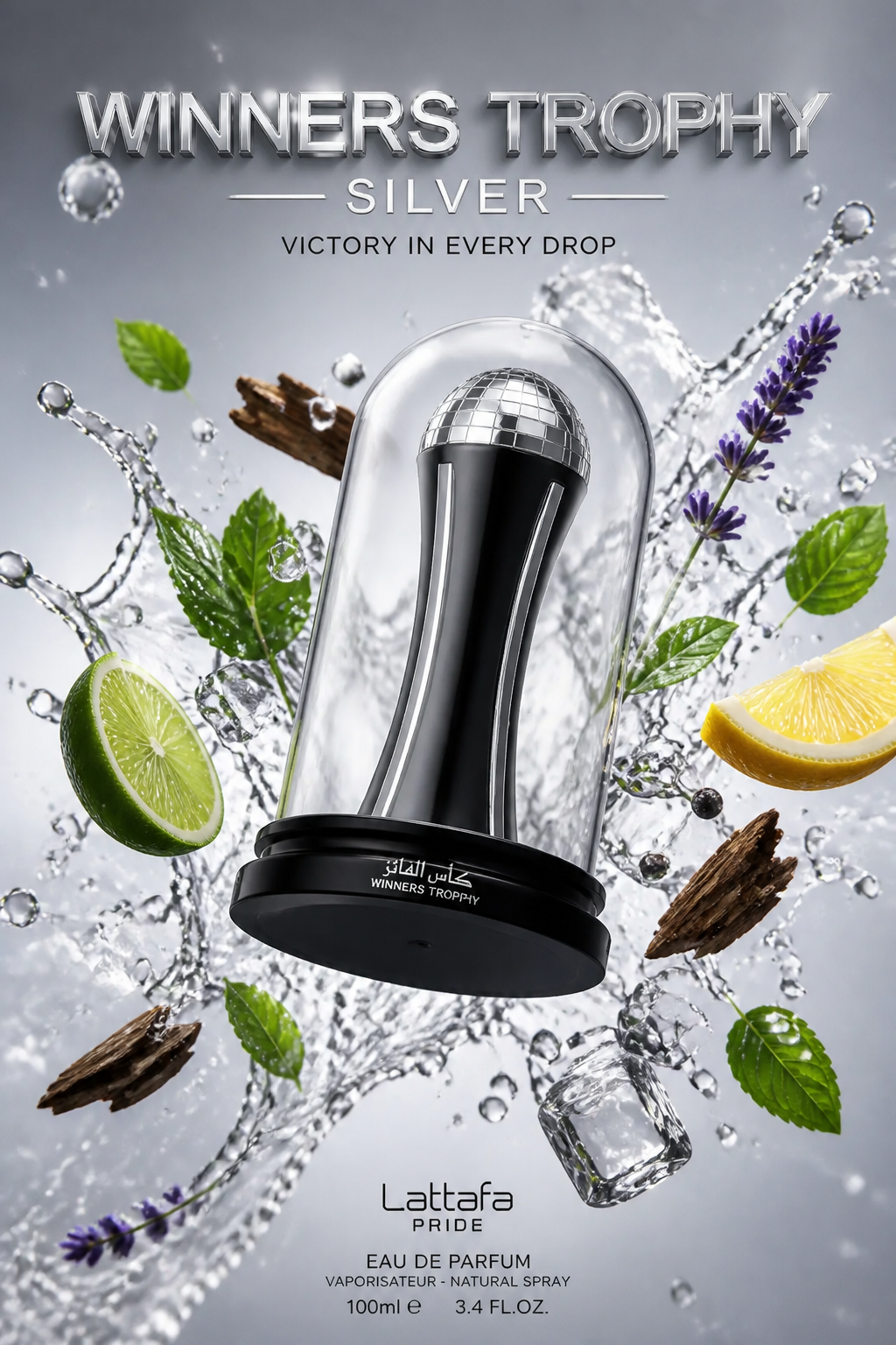 Lattafa Pride Winners Trophy Silver Apă de parfum 100 ml