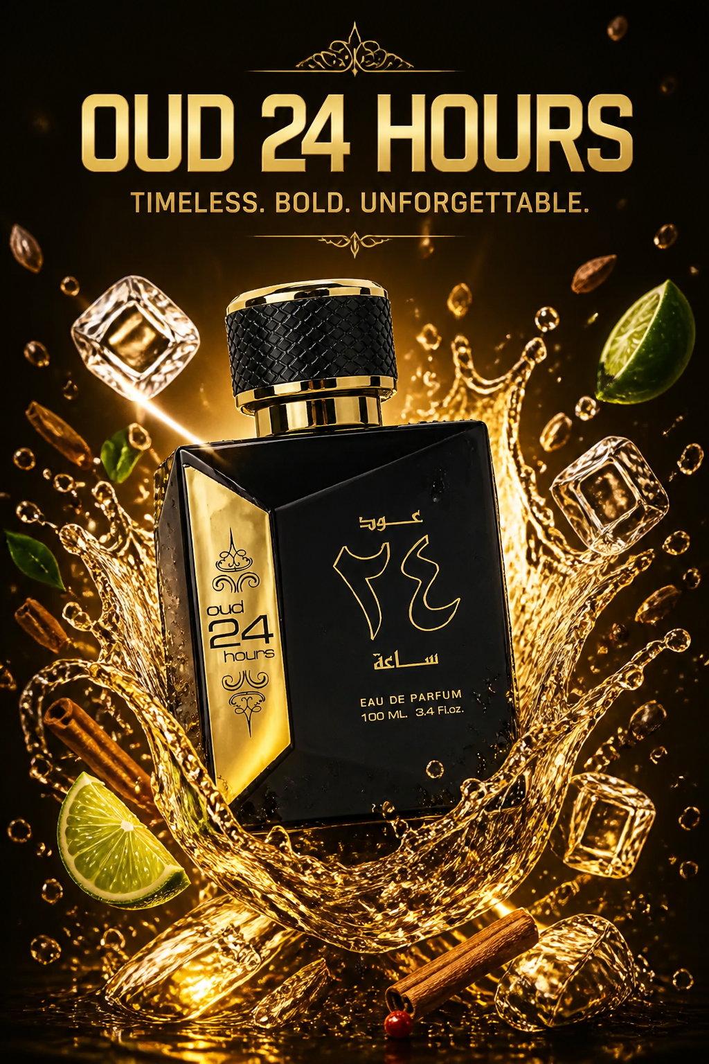 Ard Al Zaafaran Oud 24 Hours Set Cadou – Apă de Parfum 100 ml + Deodorant Spray 50 ml