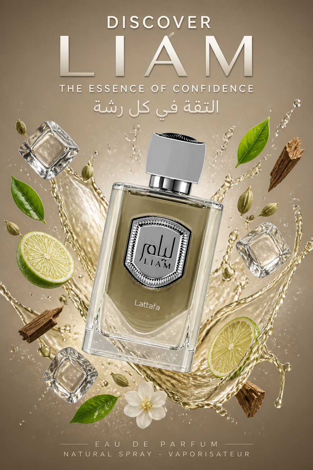 Lattafa Liam Grey Apă de parfum 100 ml