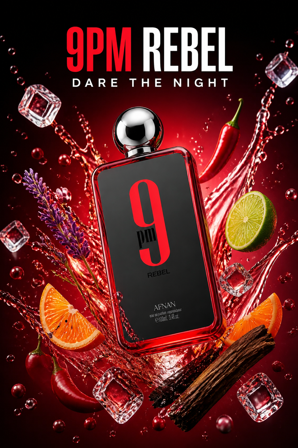 Afnan 9 PM Rebel Eau de Parfum 100 ml