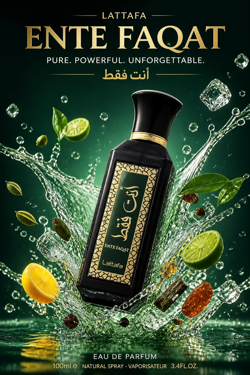Lattafa Ente Faqat Apă de Parfum 100 ml