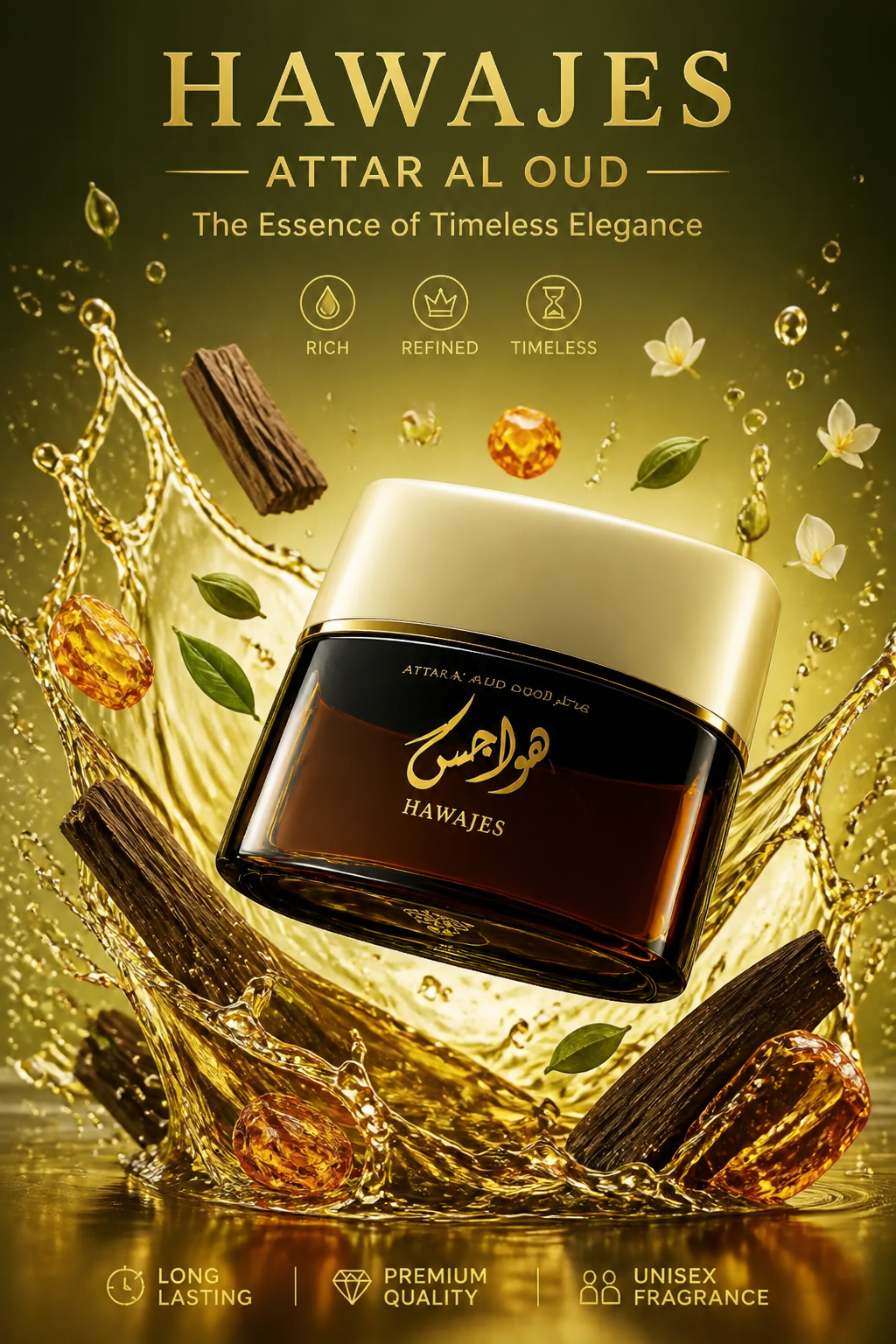 Attar Al Oud Hawajes Apă de Parfum 100 ml